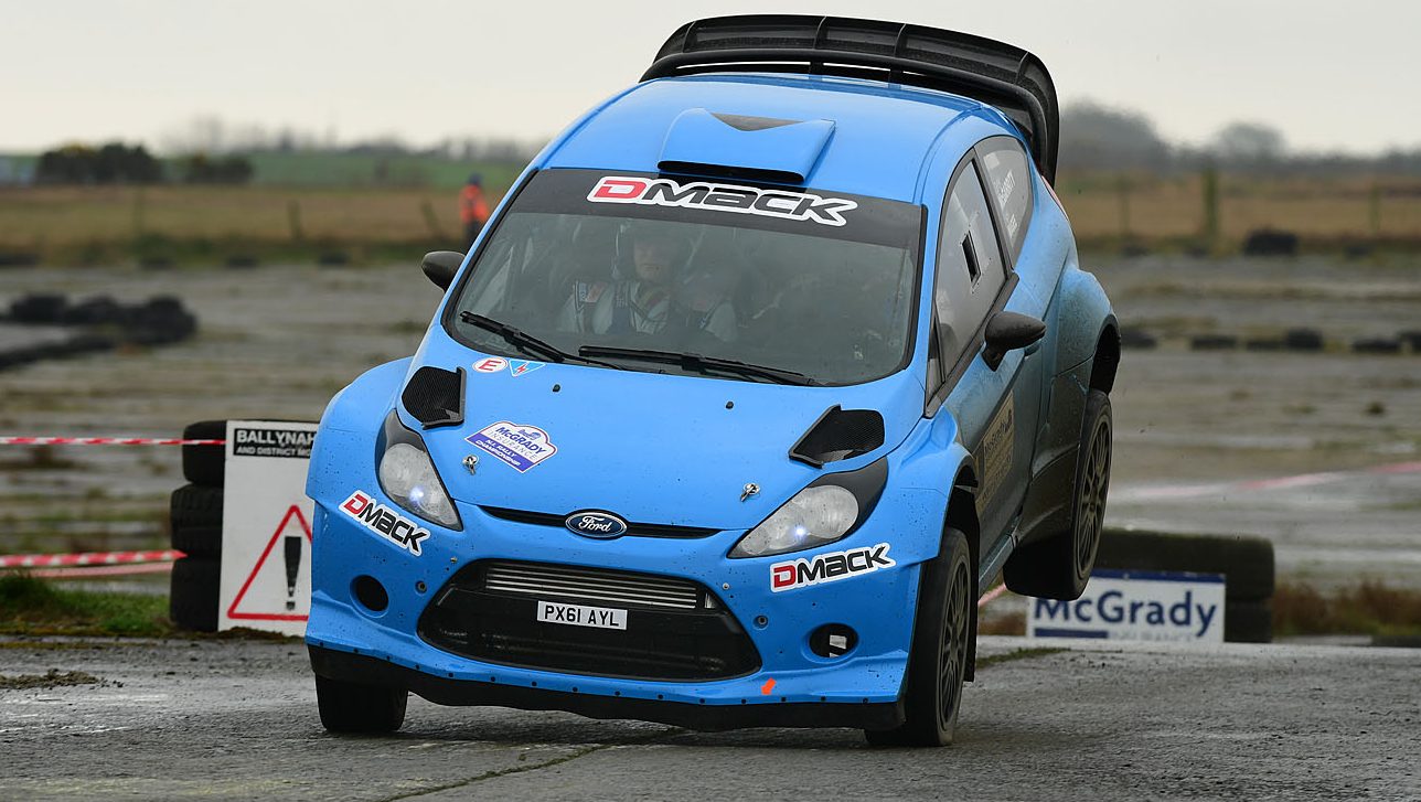 Derek McGarrity in his Fiesta WRC